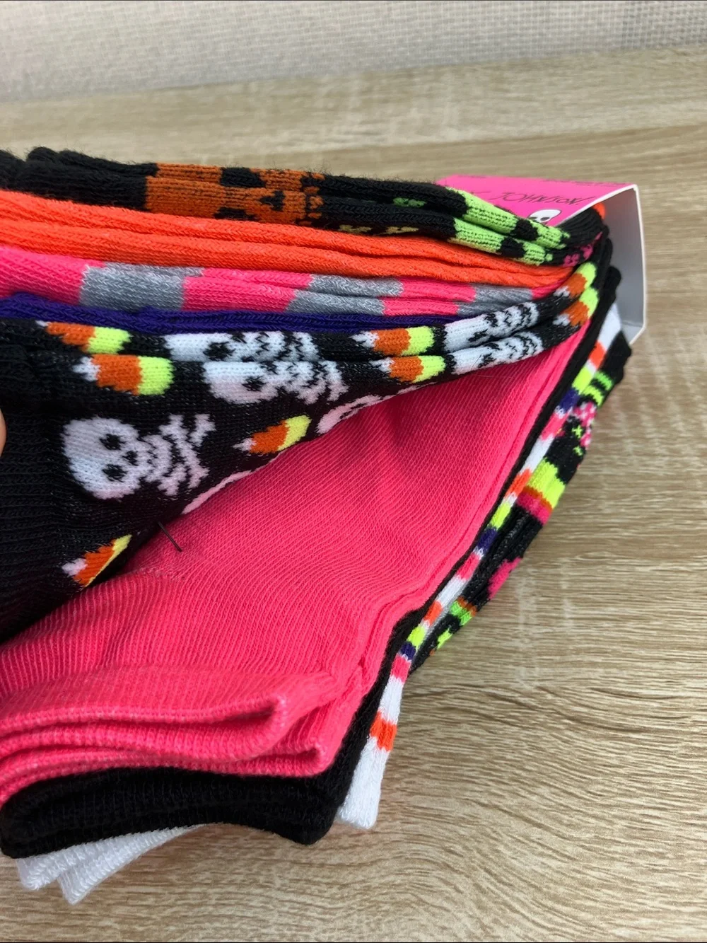 10 PAIRS Halloween Betsey Johnson Socks Low Cuts Skulls Rainbow Goth NWT